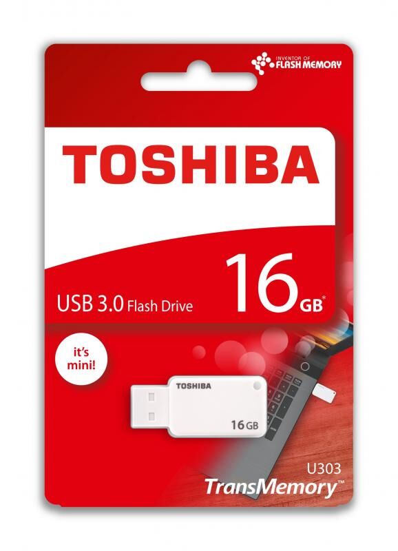 TOSHIBA THN-U303W0160E4 16GB USB 3.0 BEYAZ (Akatsuki)