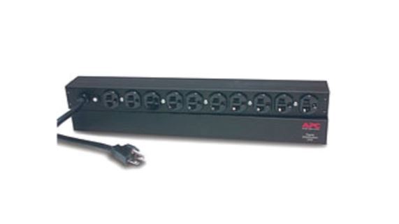 APC AP9563 Rack PDU, Basic, 1U, 20A, 120V, (10)5-20; 5-20P