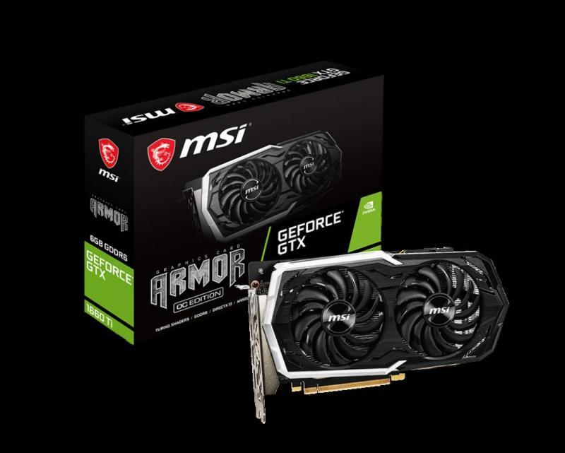 MSI GEFORCE GTX 1660TI ARMOR 6G OC GTX1660TIARMOR6GOC