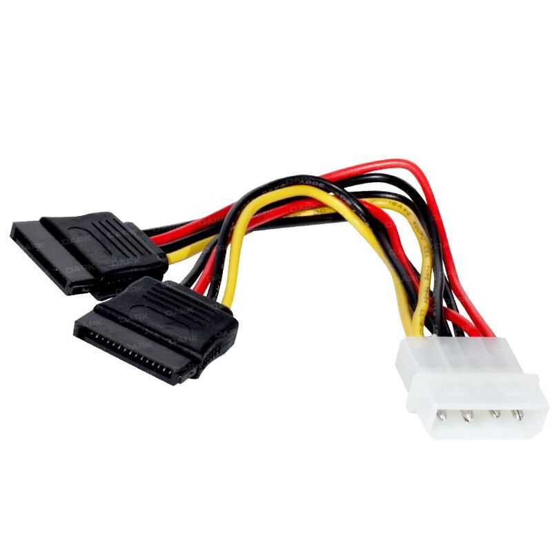 DARK DK-CB-P102 Molex 4pin-2xSata Dönüştürücü Kablo