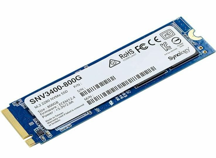 SYNOLOGY SNV3410-800G Dahili M.2 yuvaları olan NAS modelleri için özel olarak tasarlanmış
