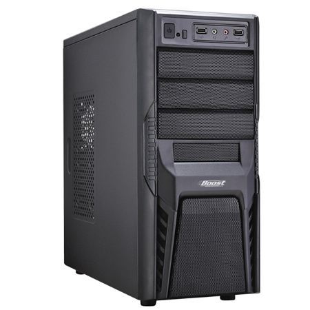 BOOST 300W Powerlı Penceresiz Midi Tower Siyah Kasa