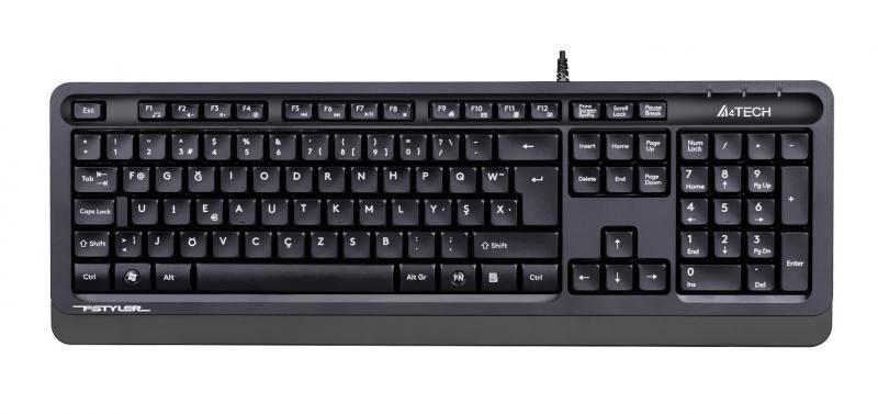 A4 TECH FK10-F-USB-GRI FK10 F TR Multimedya Klavye