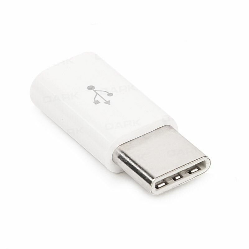 DARK USB 3.1 Type C Erkek - Micro USB 2.0 Dişi Beyaz Dönüştürücü DK-AC-U31XMICROW