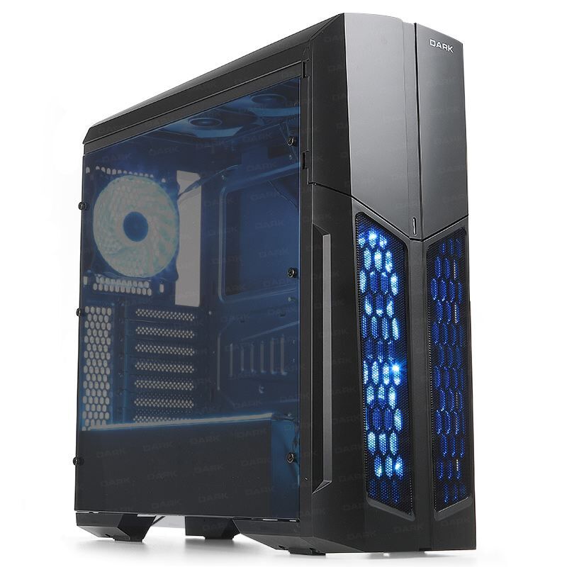 DARK 600W Powerlı Pencereli Midi Tower Siyah Kasa