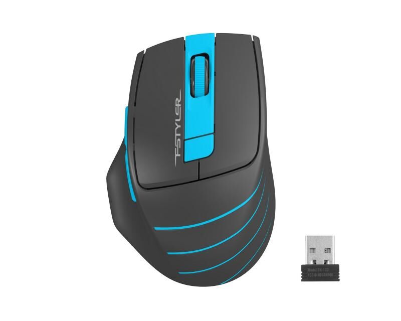 A4 TECH FG30-MAVI FG30 Kablosuz Optik Nano 2000DPI Siyah Mavi Mouse
