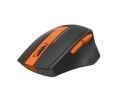 A4 TECH FG30-TURUNCU FG30 Kablosuz Optik Nano 2000DPI Siyah Turuncu Mouse