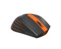 A4 TECH FG30-TURUNCU FG30 Kablosuz Optik Nano 2000DPI Siyah Turuncu Mouse