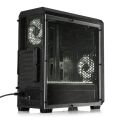 DARK Powersız Pencereli 3x12cm 18x RGB LED Fan ATX Gaming Kasa