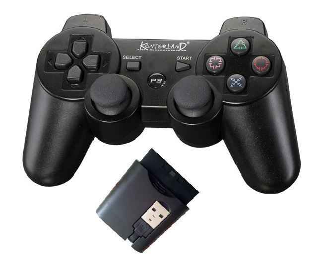 KONTORLAND KONTORLAND PS3/PS2/PC USB ( ŞARJ EDİLEBİLİR LİTYUM BATARYALI ) 2.4 Hz Wİ PS-3022