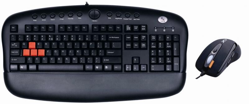 A4 TECH KX-2810-BK Kablolu Q TR Multimedya Siyah Klavye Mouse Set