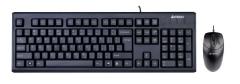 A4 TECH KR-8372-USB Kablolu USB Q Türkçe Standart Siyah Klavye+  3B+1 Optik Mouse Set