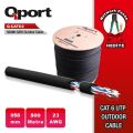 QPORT CAT6 500M Outdoor Awg 23 0.58mm UTP Makaralı Network Kablosu Q-CATO2