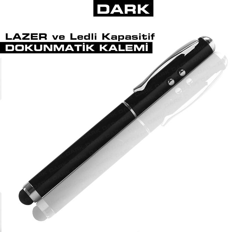 DARK Laser ve LED Özellikli Kapasitif Dokunmatik Kalem DK-AC-IPPEN03