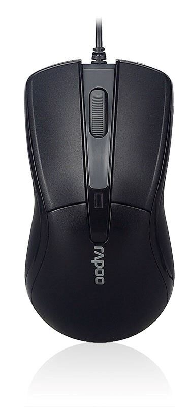 RAPOO Kablolu USB Optik Siyah Mouse 13754