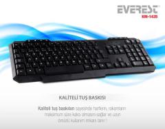 EVEREST KM-1435 USB Oyuncu Q Multimedya Klavye,Mouse Set