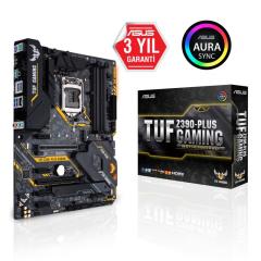 ASUS Intel Z390 1151 DDR4 4400MHz DP,HDMI Çift M2 Aura RGB Anakart