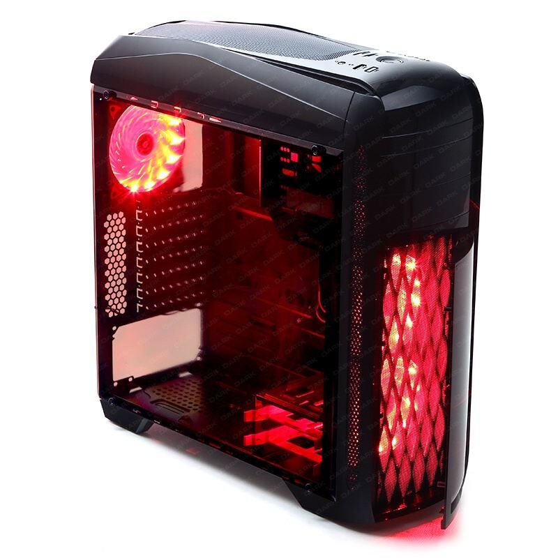 700W Powerlı Pencereli Midi Tower Siyah Kasa