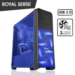BOOST Pencereli Midi Tower Powersız Siyah Kasa