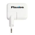 FLAXES FXA-700B 5V 2,1 AMPER    1 AMPER TABLET VE GSM ADAPTÖRÜ - ÇİFT USB BEYAZ