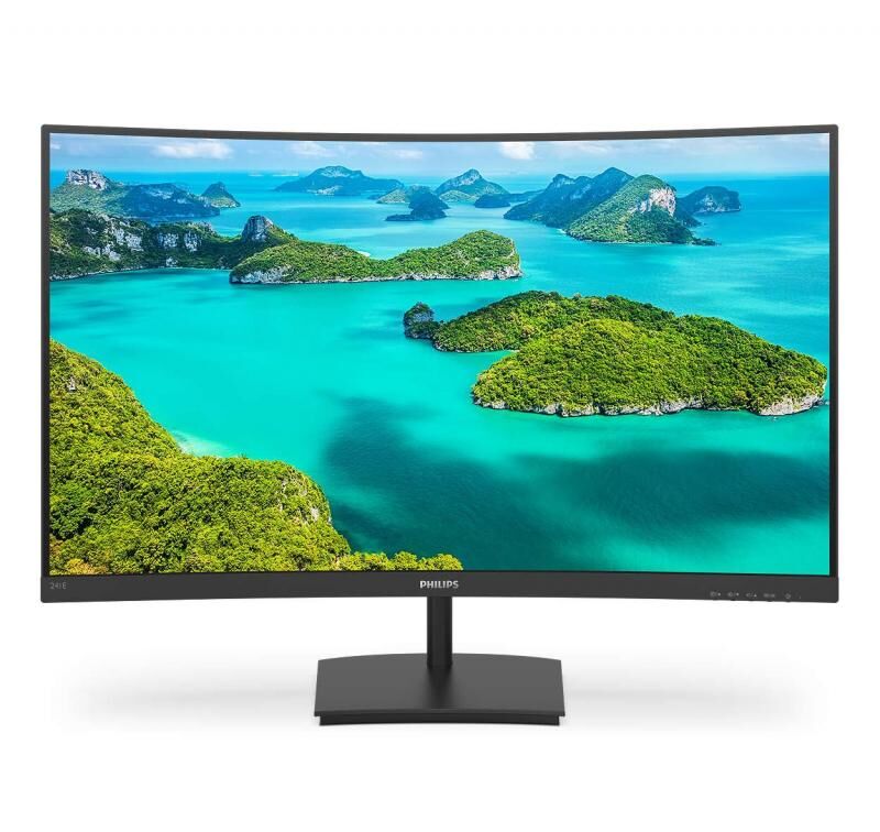 PHILIPS 241E1SCA-01 24'' 1920x1080 4Ms 75Hz VGA HDMI  Kavisli Siyah LCD Monitör