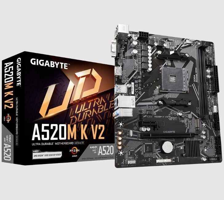 GIGABYTE A520M-K-V2 AMD A520AMD® A520 AM4 DDR4 HDMI ANAKART - (GIGABYTE TÜRKİYE GARANTİLİ)