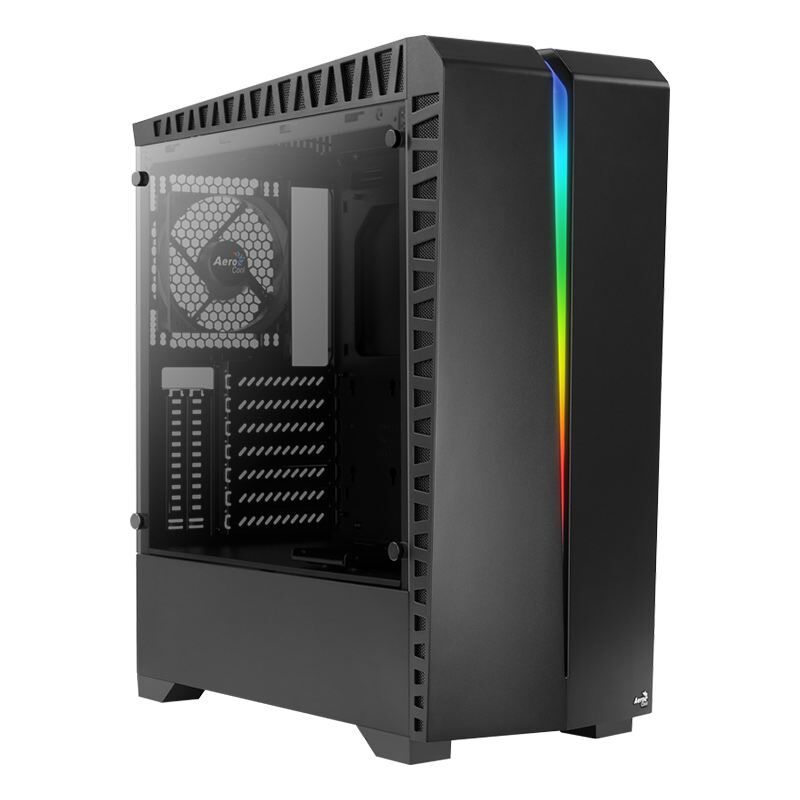 AEROCOOL 750W 80+ SCAR RGB GÜÇLENDİRLMİŞ YAN CAM PANEL USB3.0 ATX SİYAH OYUNCU KA AE-SCAR-750BR