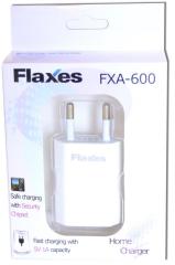 FLAXES FXA-600B 5V 1A GSM Uyumlu 1 USB Beyaz Ev Şarjı