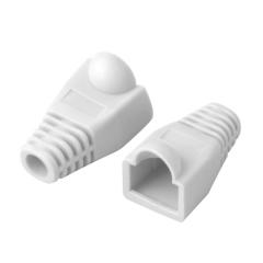QPORT RJ45 KONNEKTÖR KILIFI - PLUG BOOT 50'Lİ PAKET BEYAZ - CAT5 - CAT6 - CAT7 Q-P5B