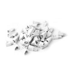QPORT RJ45 KONNEKTÖR KILIFI - PLUG BOOT 50'Lİ PAKET BEYAZ - CAT5 - CAT6 - CAT7 Q-P5B