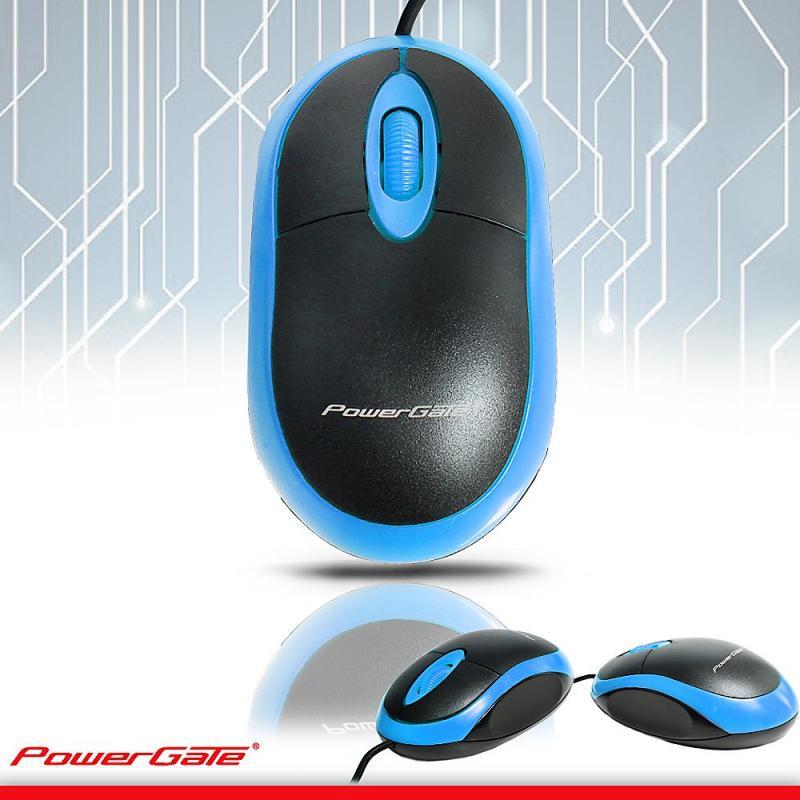 POWERGATE Kablolu USB Mavi,Siyah Mouse KB-E190-M