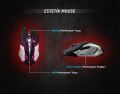 RAMPAGE USB 3 Farklı LED'li Gaming Q Multimedya Siyah Klavye,Mouse Set KM-R77