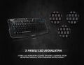 RAMPAGE USB 3 Farklı LED'li Gaming Q Multimedya Siyah Klavye,Mouse Set KM-R77