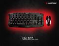 RAMPAGE USB 3 Farklı LED'li Gaming Q Multimedya Siyah Klavye,Mouse Set KM-R77