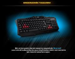 EVEREST Kablolu USB Gökkuşağı Q Multimedya Gaming Klavye,Mouse Set KMX-88