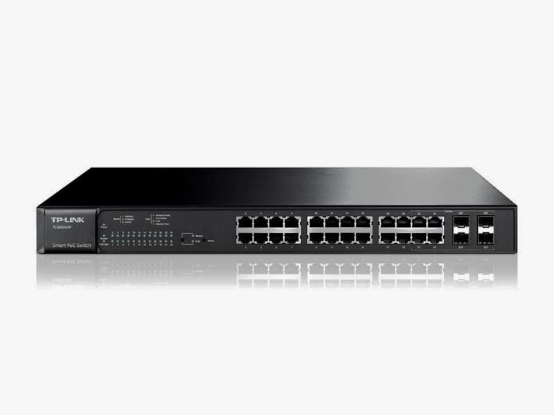 TP-LINK 10/100/1000Mbps 24xPort L2 Yönetilebilir PoE Switch TL-SG2424P
