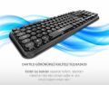 EVEREST Kablosuz Q Multimedya Siyah Klavye,Mouse Set KM-6282-S