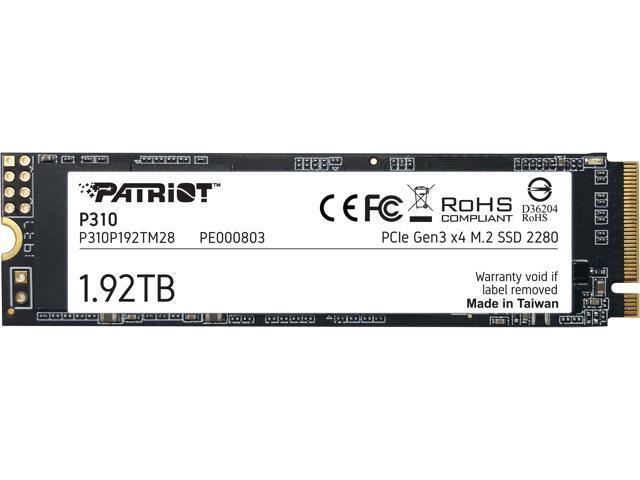 PATRIOT P310P192TM28 SSD 1.92TB P310 VPN100 M.2 2280 PCIE 2100/1800