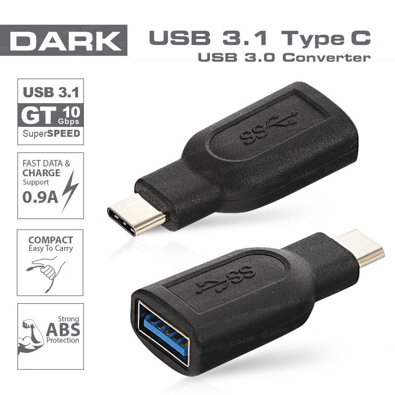 DARK DK-AC-U31X30 USB 3.1 Type-C - USB 3.0 Type-A Dönüştürücü