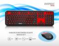 EVEREST Kablosuz Q Multimedya Siyah,Kırmızı Klavye,Mouse Set KM-6282-SK
