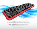 EVEREST Kablosuz Q Multimedya Kırmızı,Siyah Klavye,Mouse Set KM-6282-KS