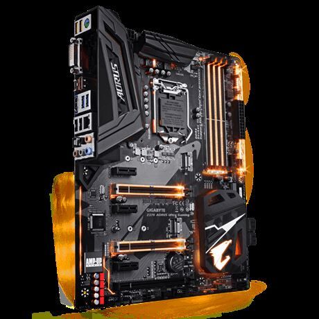 GIGABYTE Z370-AOR-ULT-GAM Intel Z370 1151 DDR4 4000MHz DVI-D/HDMI Gaming Anakart