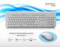 EVEREST KM-6282-B Kablosuz Q Multimedya Beyaz Klavye,Mouse Set