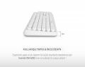 EVEREST KM-6282-B Kablosuz Q Multimedya Beyaz Klavye,Mouse Set