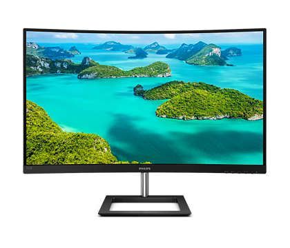 PHILIPS 322E1C-00 31.5 1920x1080 4Ms 75Hz HDMI VGA DP Kavisli LCD Monitör