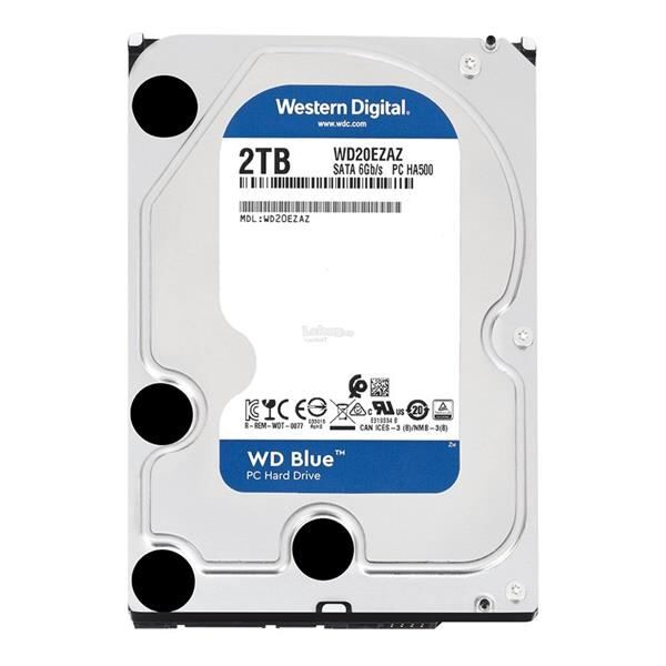 WD WD20EZAZ 2TB Blue Sata 3.0 5400RPM 256MB 3.5'' Dahili Disk