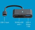 RAPOO 11415 UCR-3001 3-in-1 USB-C Kart Okuyucu