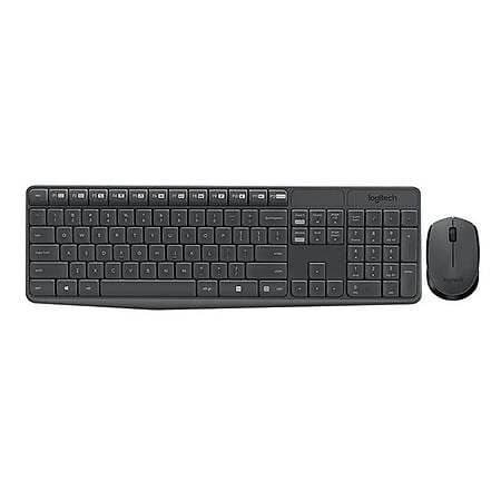 Logitech MK235 Kablosuz Q TR Koyu Gri Klavye,Mouse Set