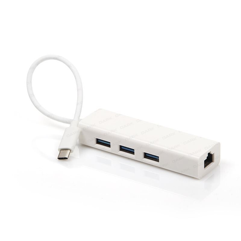 DARK DK-AC-U31X3GL USB3.1 Type C 3x USB3.0 Hub 1x Gigabit Ethernet Çoklayıcı