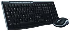 Logitech MK270 Kablosuz Q Multimedya TR Siyah Klavye,Mouse Set